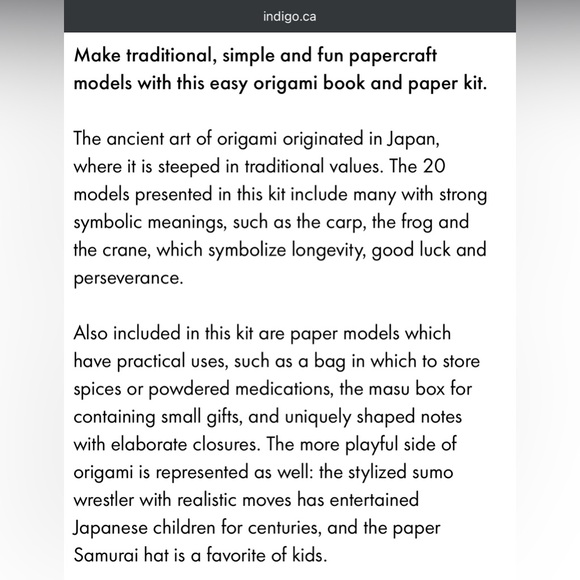 NEW Japanese Origami for Beginners Kit - Picture 7 of 8